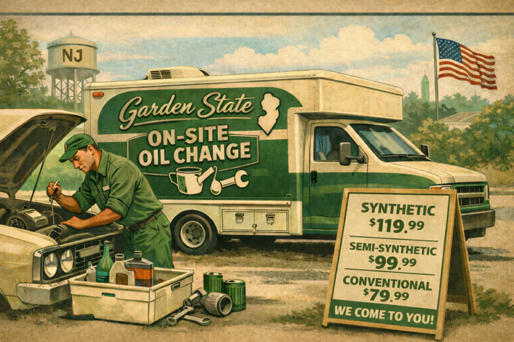 On-Site Oil Change Options at Garden State On-Site
