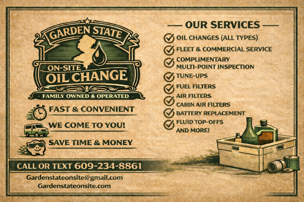 Garden State On-Site Services Offered